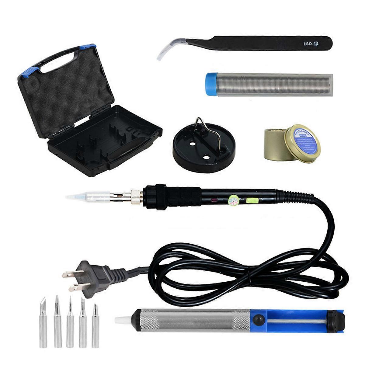 Soldering Iron Box with Comprehensive Accessories Included
