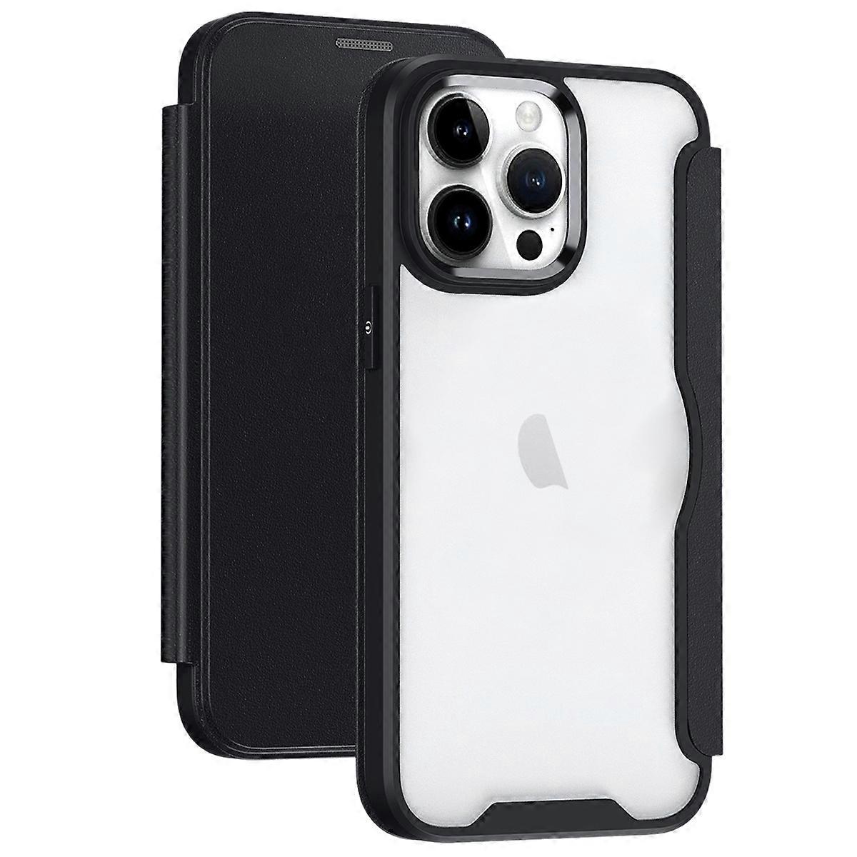 RFID Blocking Adsorption Flip Leather Phone Case