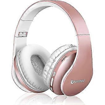 Bluetooth Headphones Wireless,uomeod Over Ear Stereo Headset V5.0 With Microphone, Foldable Lightweight, Support Tf Card Mp3 And Fm Radio For Cellph