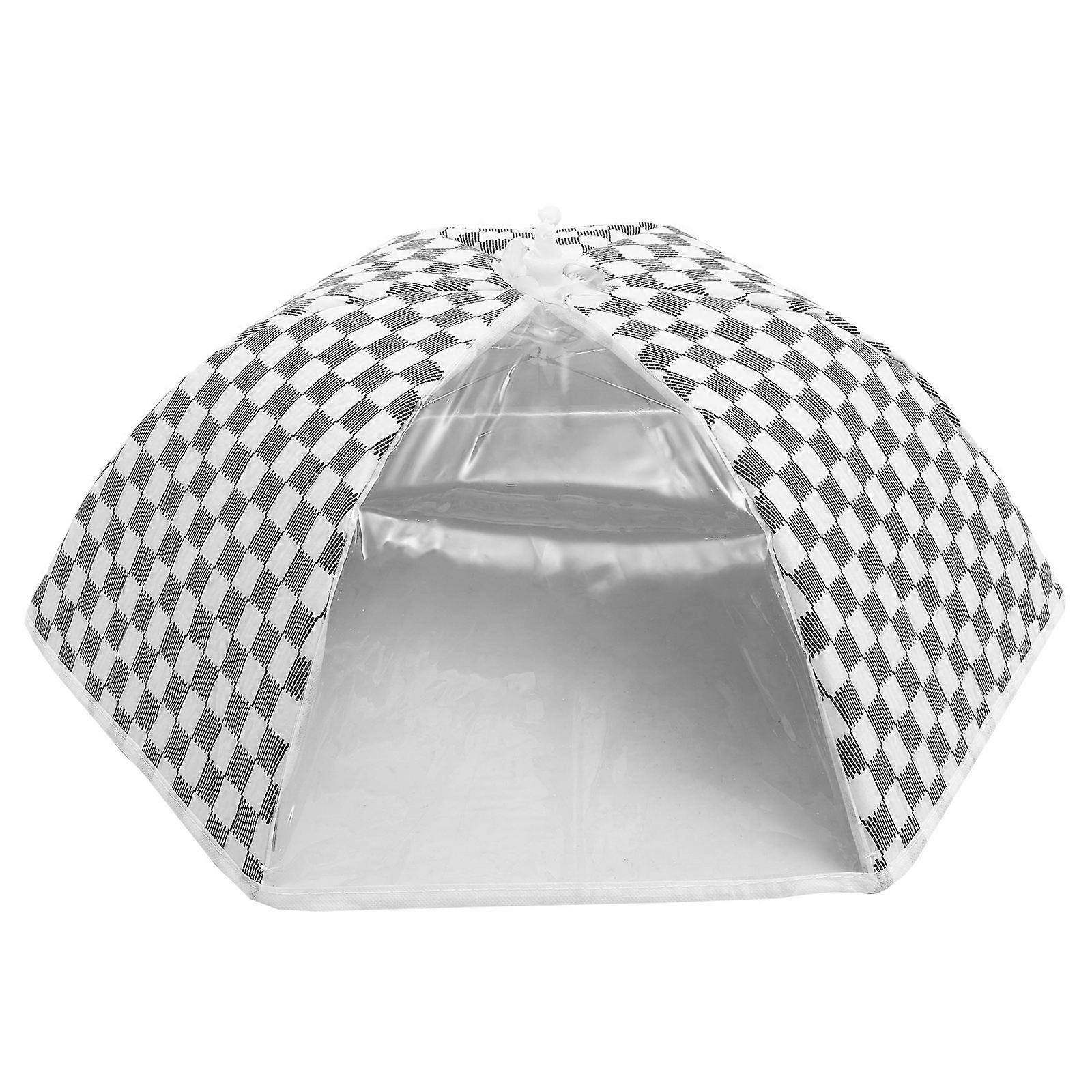 Foldable Food Cover with Foil Thermal Insulation Dome for Reusable Dustproof Food Warmer at Picnics, BBQs, and Outdoor Dining