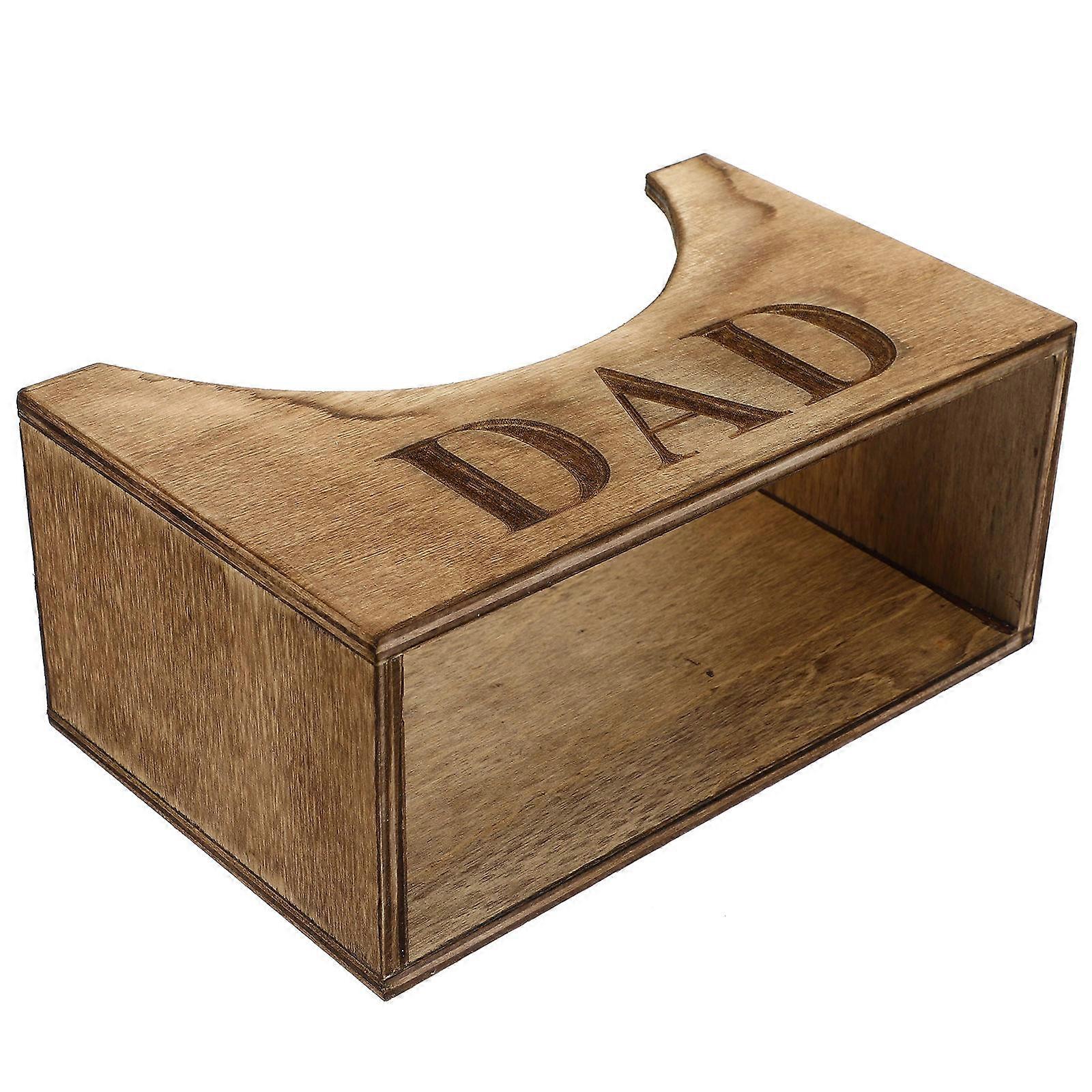 Hat Display Stand Hat Holder For Desktop Elegant Rectangular Wood Storage Rack 1Set