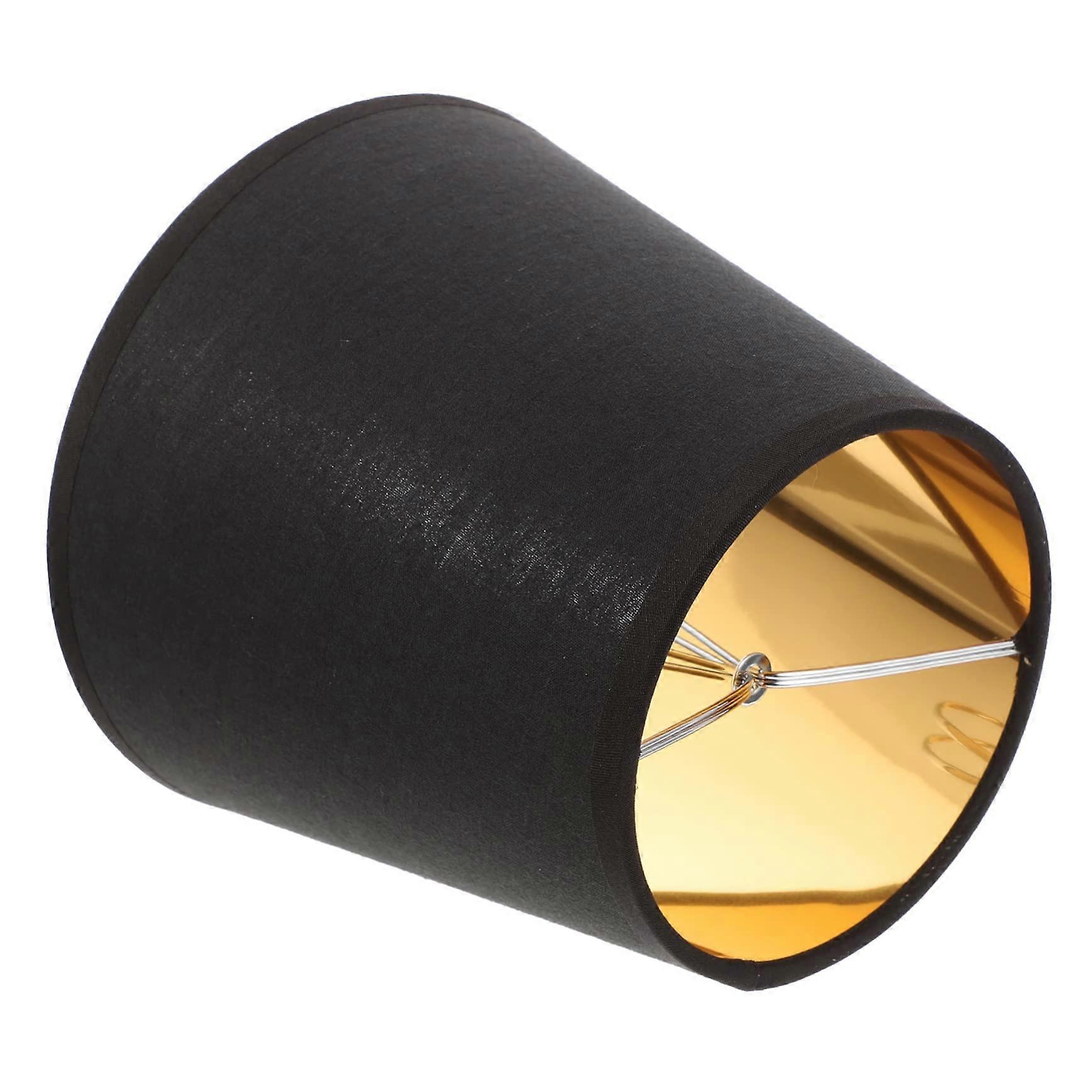Clip Bulb Lampshade Table Lamp Small Lampshades Black 15x11x14cm