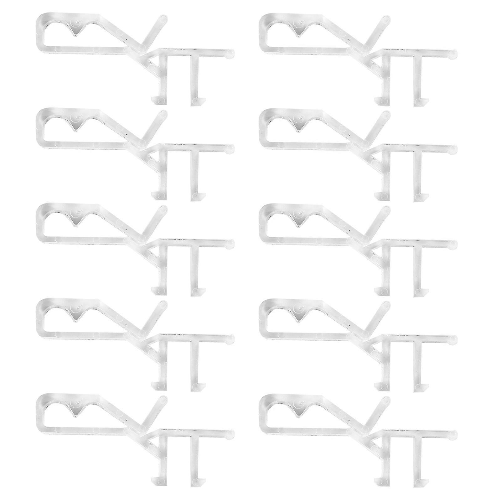 Curtain Hinge Clips White 5X2cm For Securing Hinges In Bedroom 40Pcs
