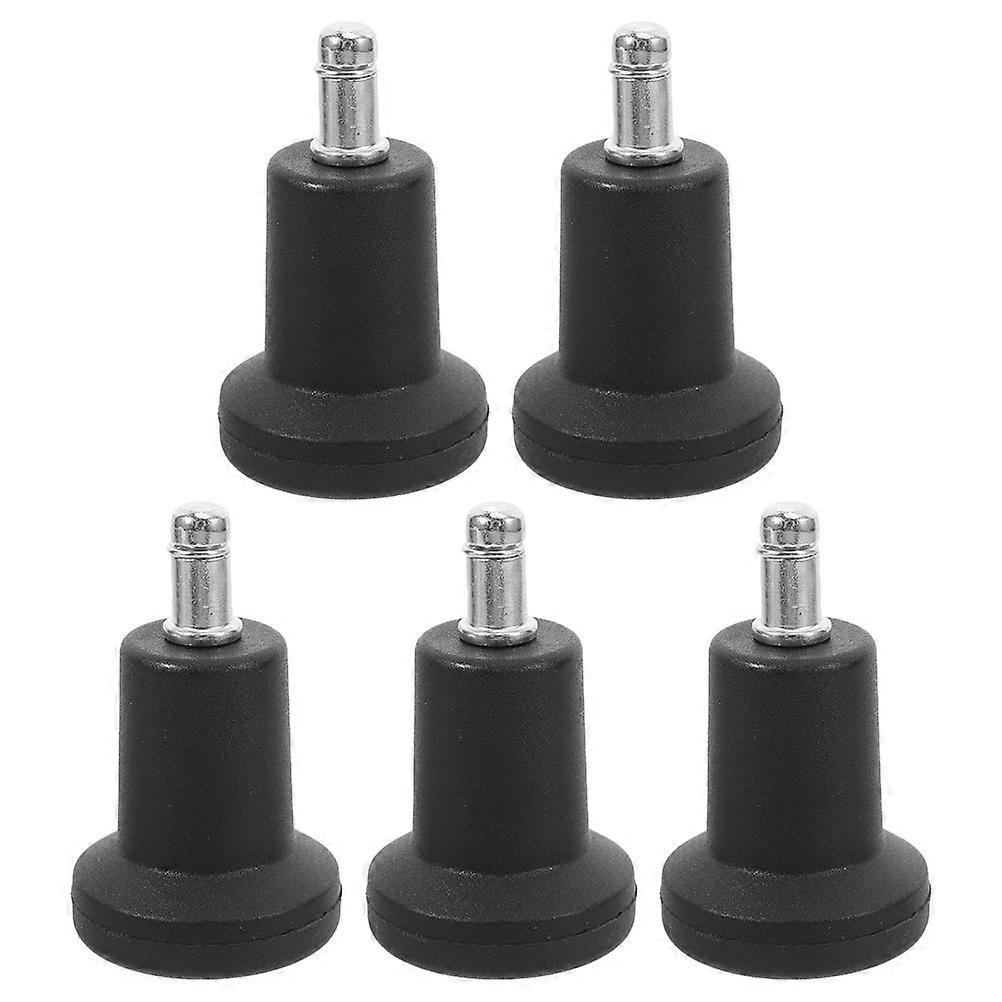 5pcs Replacement Chair Glides with Snap Ring Design for Easy Installation, Sturdy Stability, Floor Protection, Compatible with Standard Swivel Chair