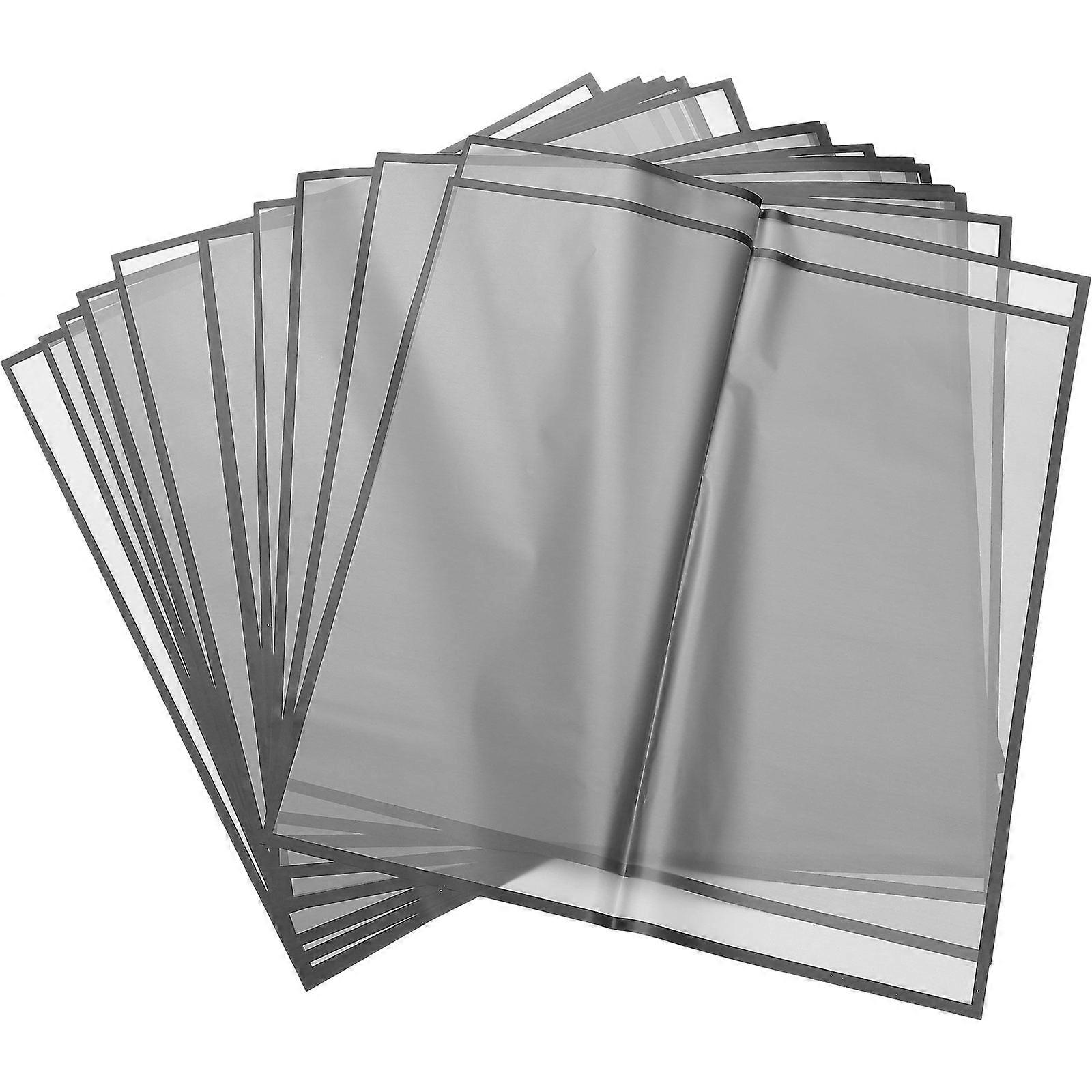 Delicate Flower Wrapping Paper Wrapper Sheet Florist Supplies Black 58X58cm Craft Projects 20 Sheets