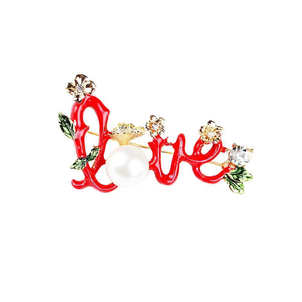 Commemorative Rhinestone Brooch Delicate Rhinestone Lapel Creative Shape 5.5*3.5cm 1Pack