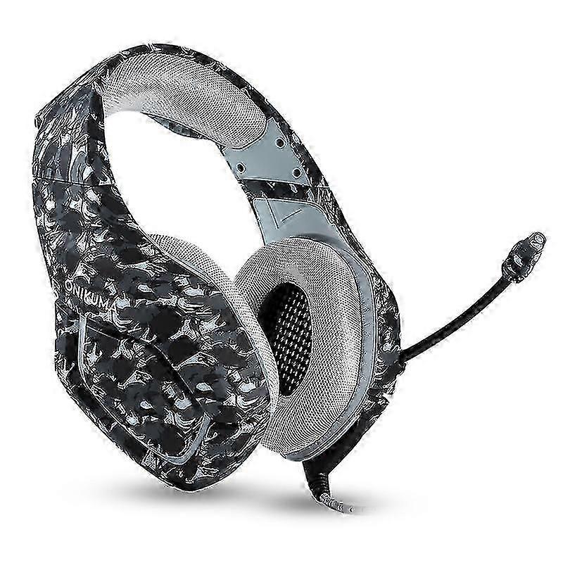 Pc Gaming Headset For Ps4 Xbox One, 3.5mm Stereo Usb Led Headphones With Omnidirectional Microphone, Volume Control For Computer Laptop Mac Pla