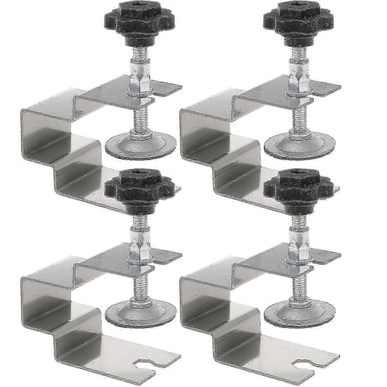 4 قطع درج التثبيت الأمامي المشبك لوحة المشبك درج مجلس الوزراء تحديد كليب