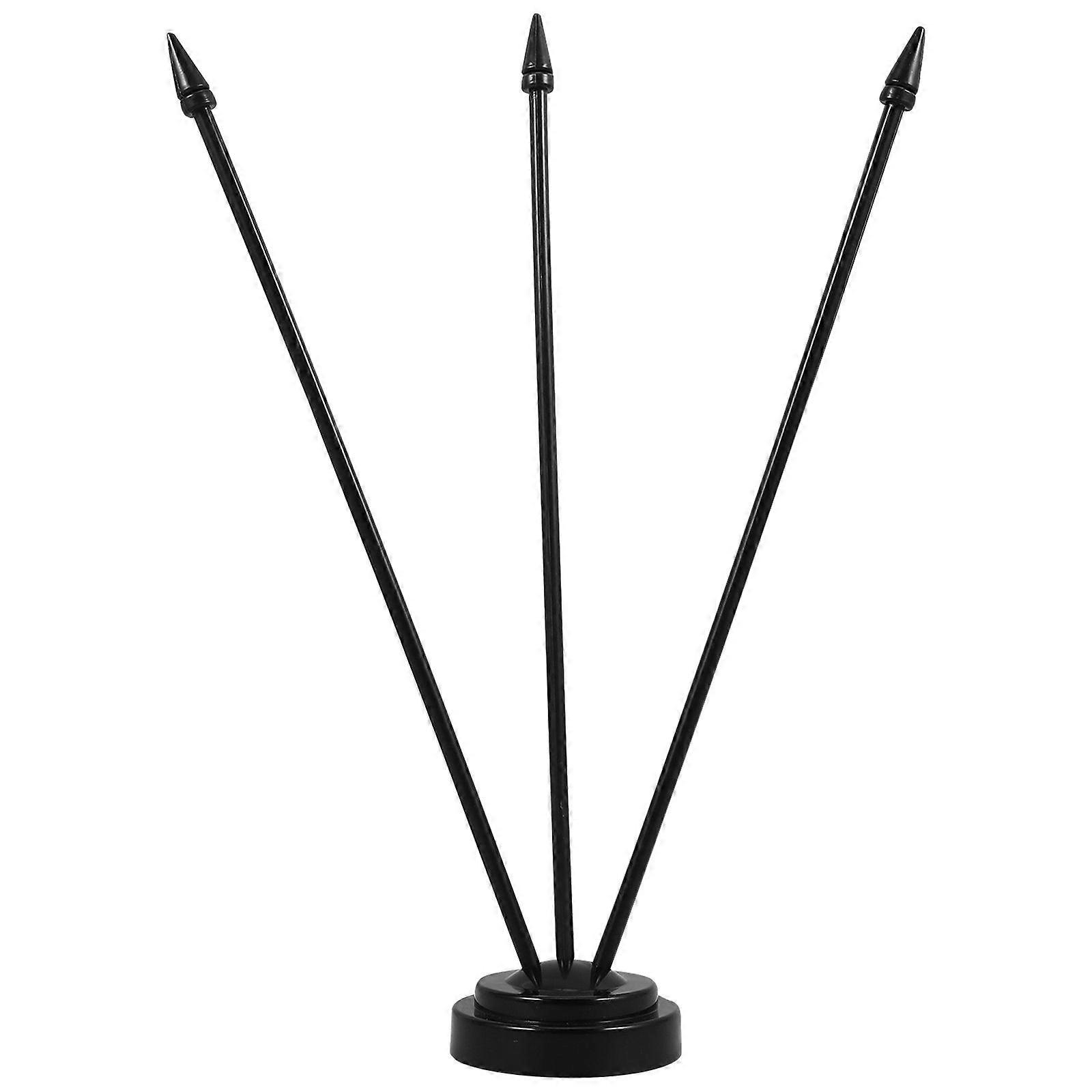 4pcs Mini Flag Holder: Solid Flagpole Base for Desk and Table - Indoor Flag Stand for Professional Display and Conference for Office and Meeting Rooms