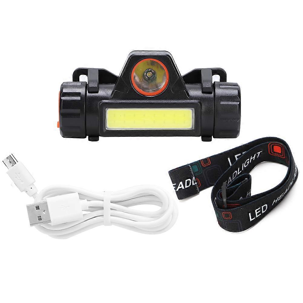 Lampe frontale LED étanche avec chargeur USB, idéale pour le cyclisme, le camping et l'extérieur