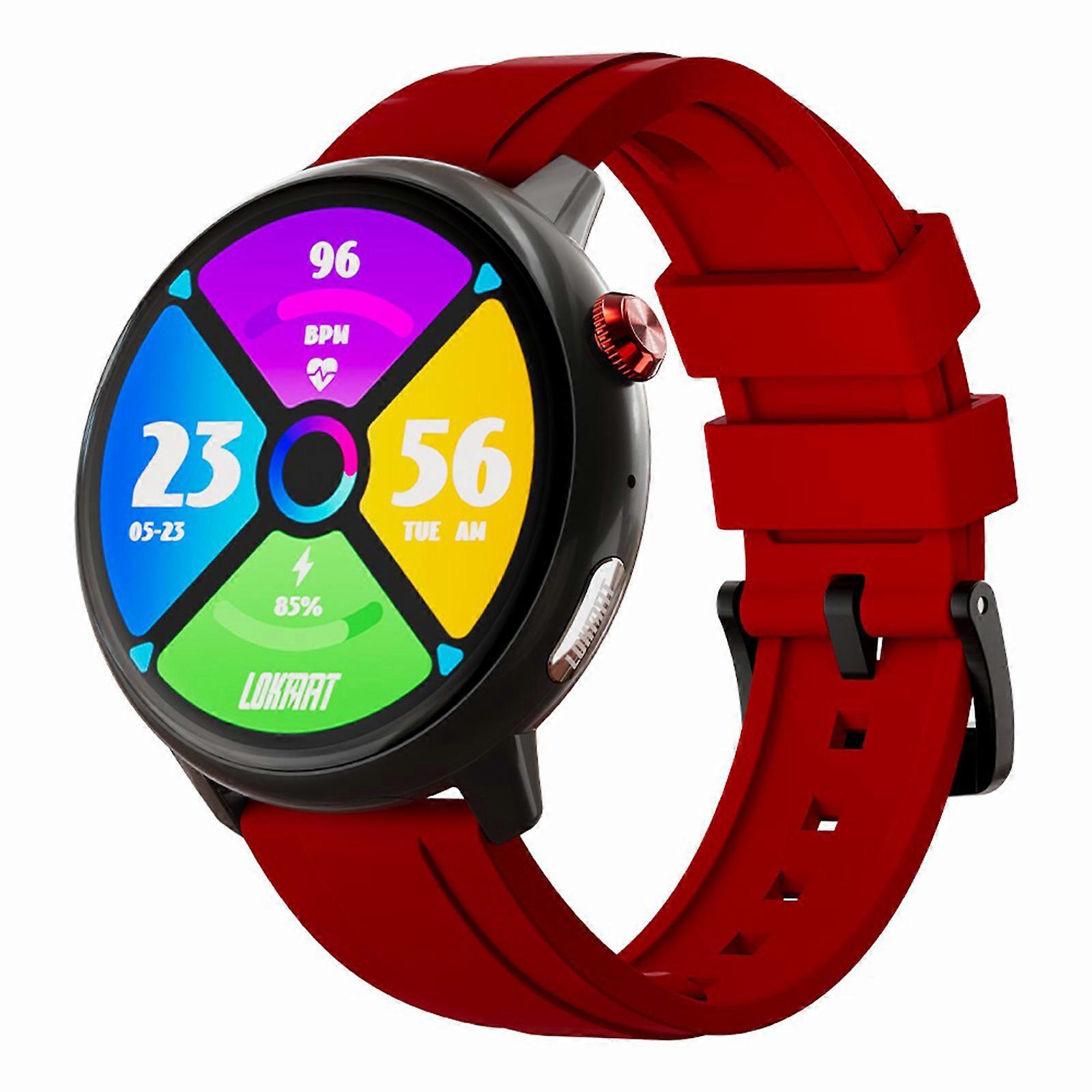 LOKMAT SKY GT Student Phone Smartwatch 4G SIM Card Full Network GPS Music Sports Tracker Red Version