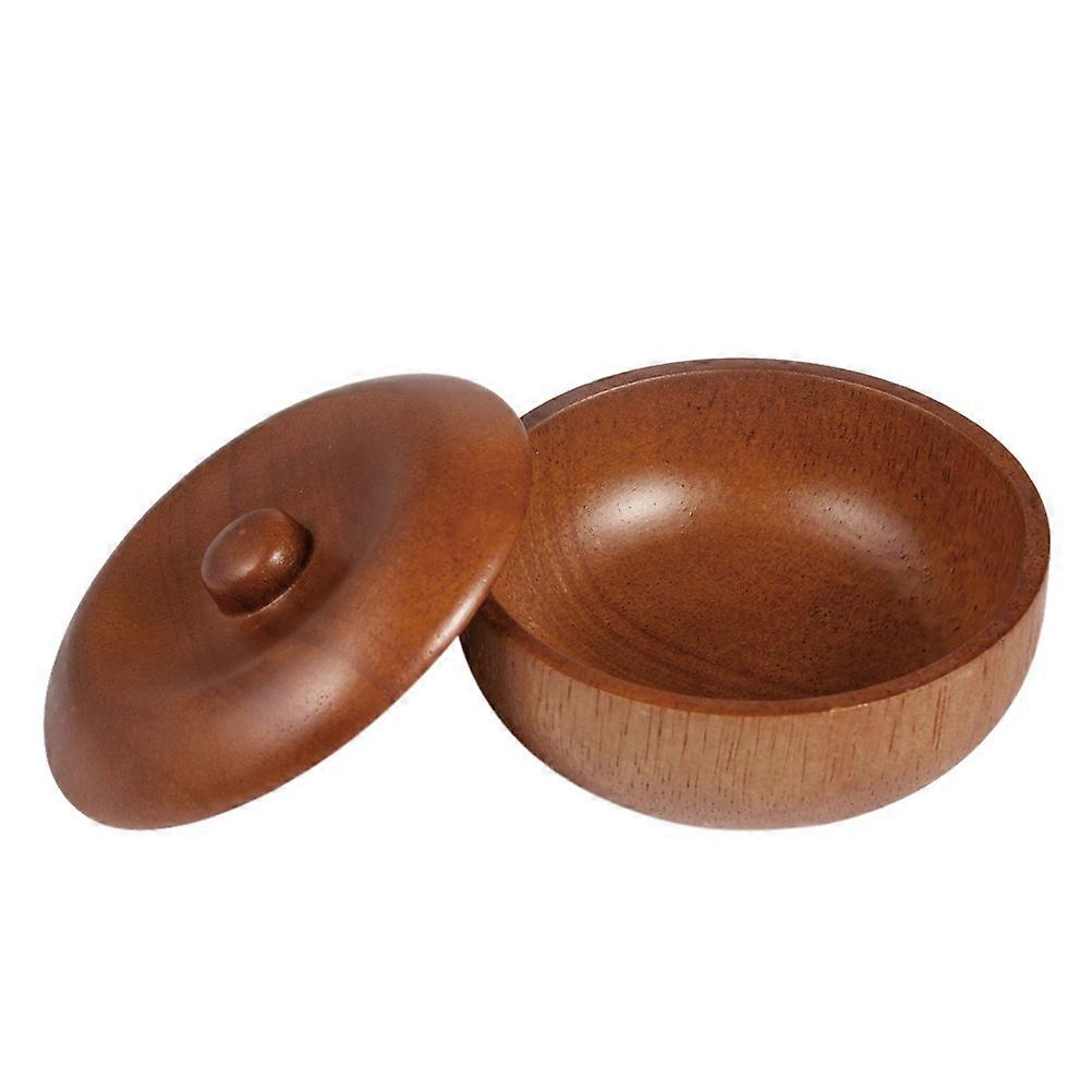 Shave Bowls for Men Shaving Cream Bowl with Lid for Salon Use 9.7x9.7 Cm 1Pcs