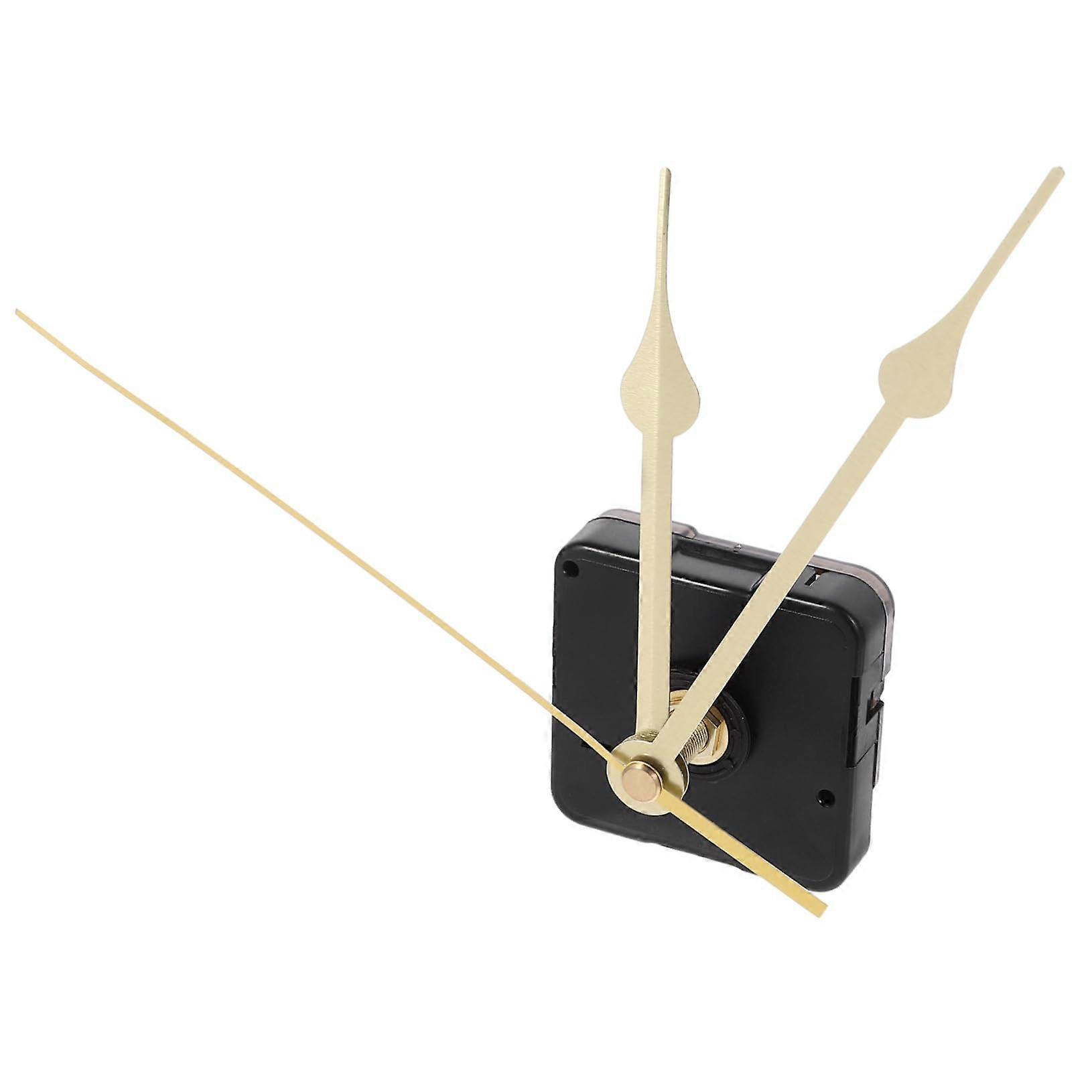 Silent Clock Movement Kit Battery-Powered, Golden Finish, 16.50 X 0.60 X 0.50 cm, Modern Design, DIY Clock Parts