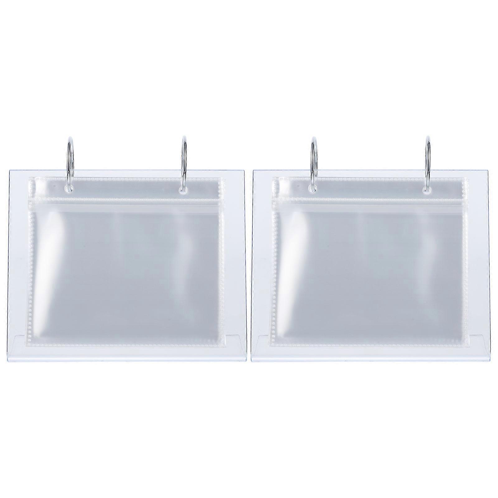 Photo Display Album Desktop Photo Display Holder Office Use Compact Size 6.60X5.31X2.16in 2Set