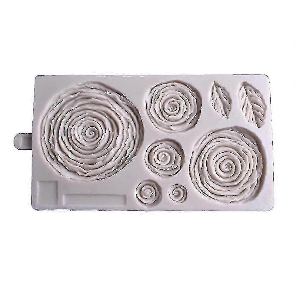 8 Roses Leaves Silicone Cake Mold Silicone Baking Cake Edge Tool