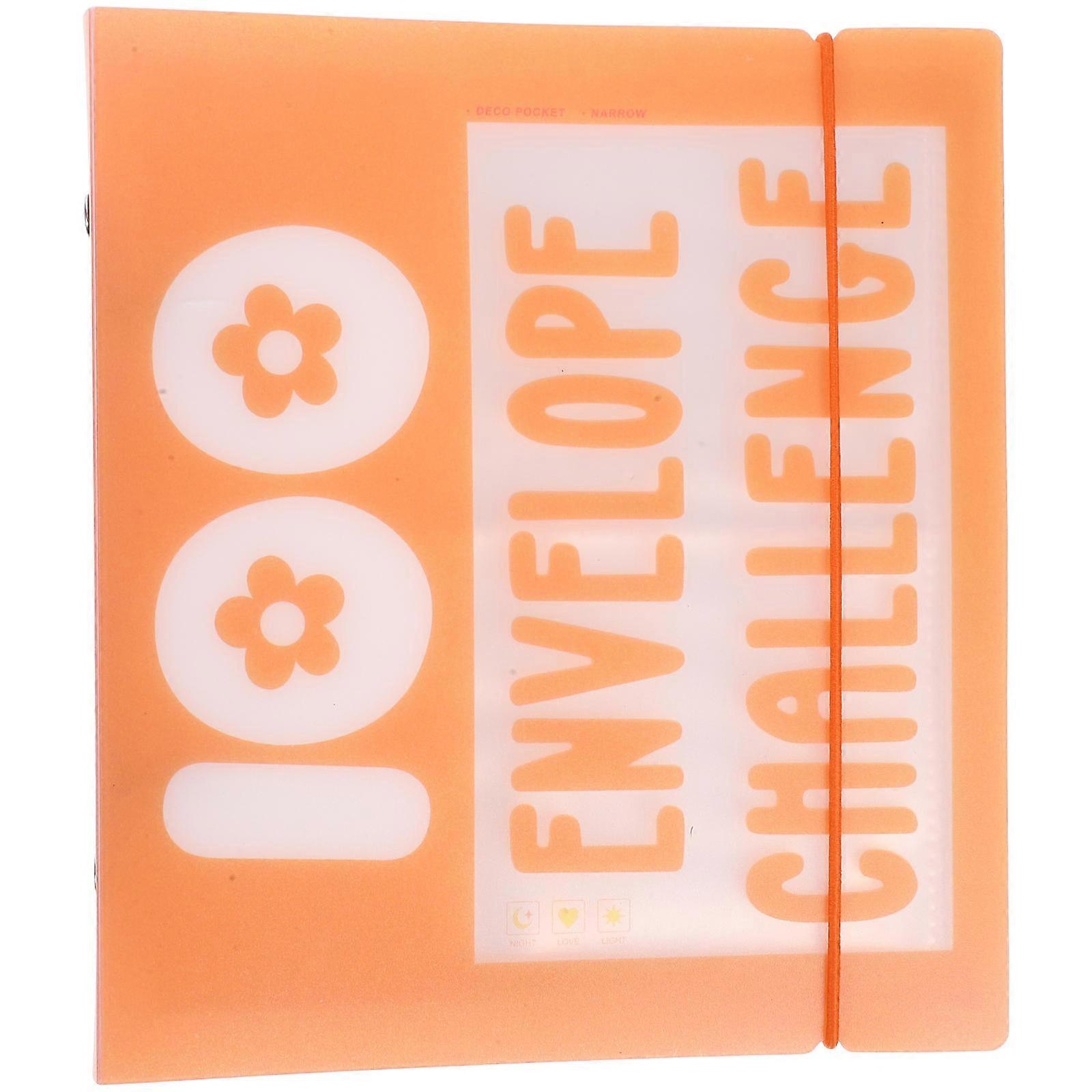 Budget Binder Envelopes For Financial Management Debt Repayment Orange 7.07X6.48X1.18IN 1Set