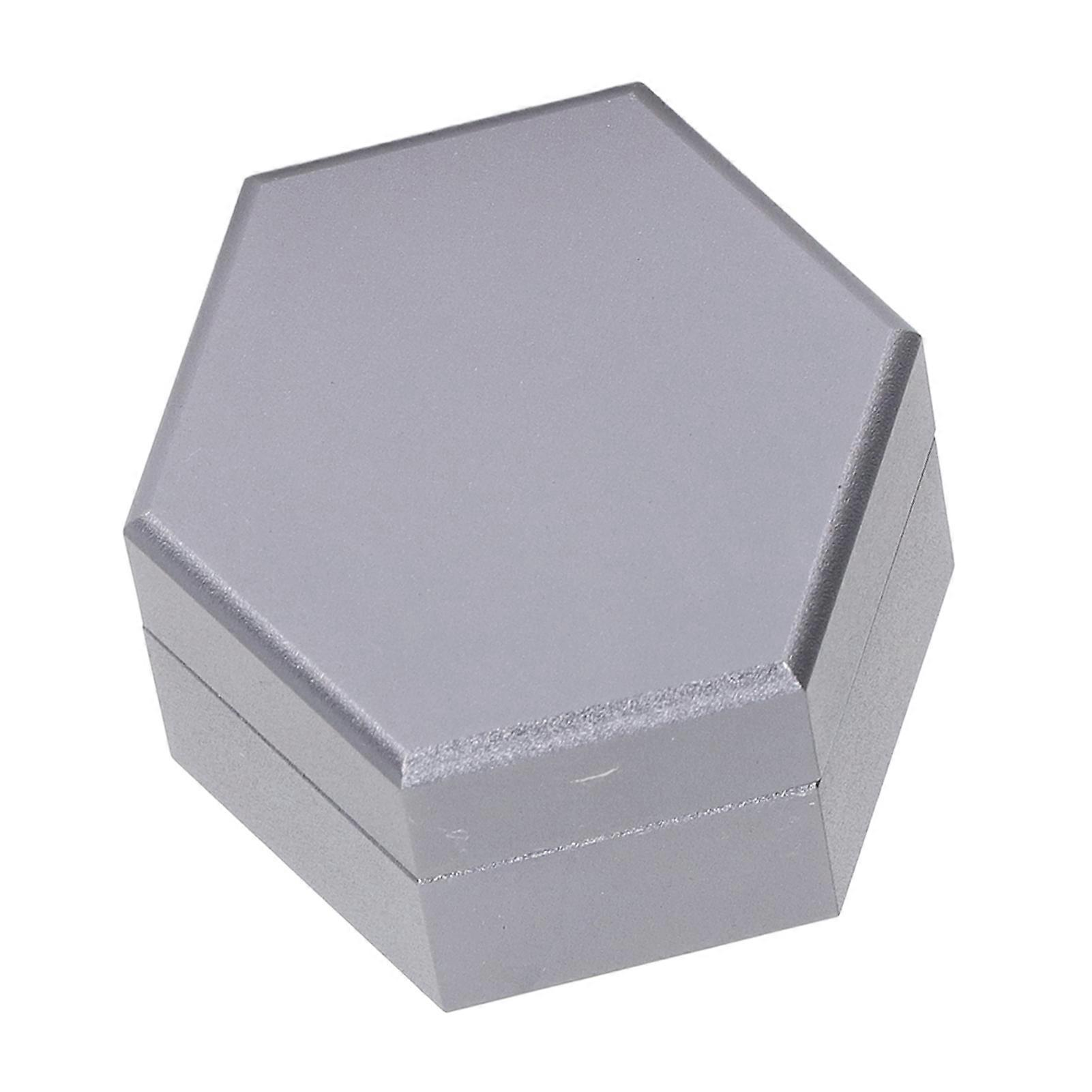 Mini Portable Billiard Chalk Case Hexagonal Pool Cue Chalk Box Holder Billiard Accessories Grey 