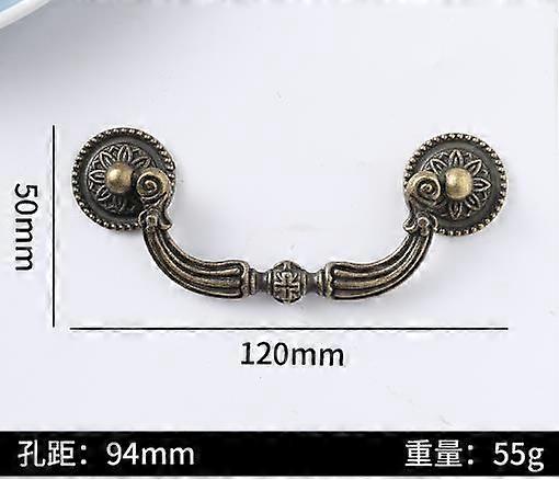 2pcs Drawer Pull Handles: Cabinet Drop Bail Pulls Handles - Vintage Style Cabinet Knobs For Dresser Wardrobe And Furniture