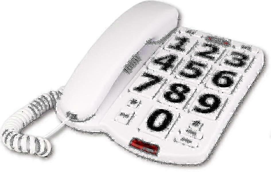 Eldre fasttelefon med store knapper for eldre med hørselshemming