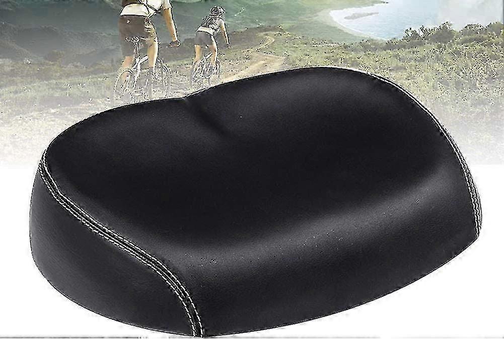 Noseless Comfortable Wide Bike Saddle With Memory Foam Padded Cushion For Most Bikes