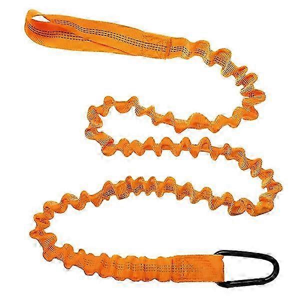 1 pc Adjustable Cord Elastic Paddle Leash for Kayaks Orange