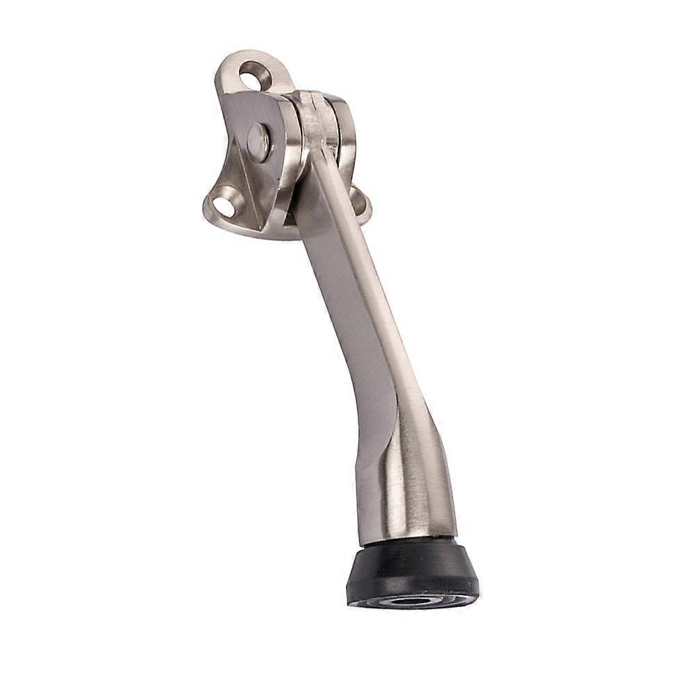 Anti-Collision Door Block Alloy Wall Protector Guard Silver 12.5x4x4cm Noise Reduction 1Pcs