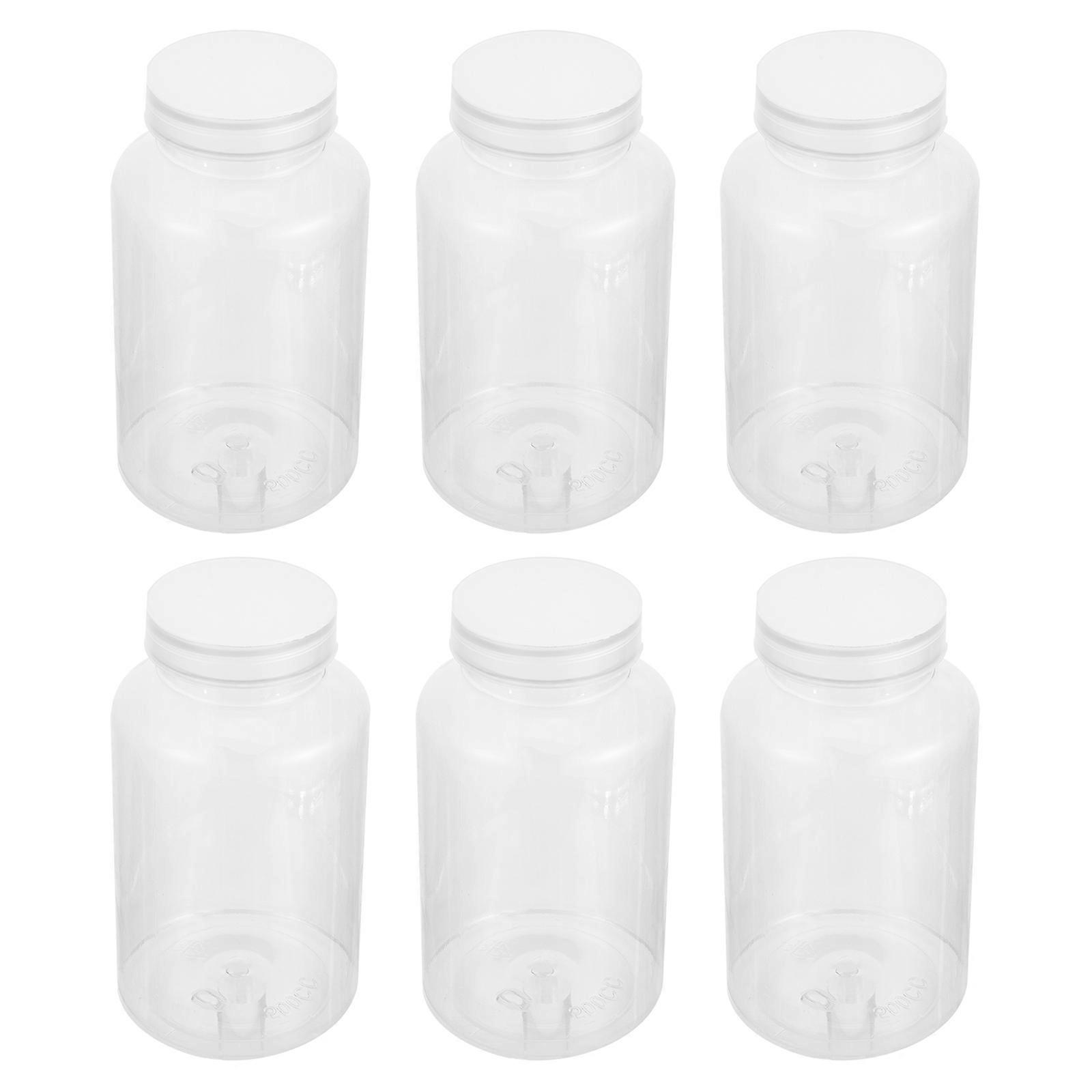 Plastic Liquid Containers Sealed Reusable Easy to Fill and Clean 6Pcs