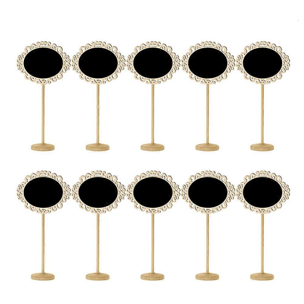 Mini Chalk Board Signs For Home Ornament Office Use Black Color 20.5 x 11 cm Size 10Pcs