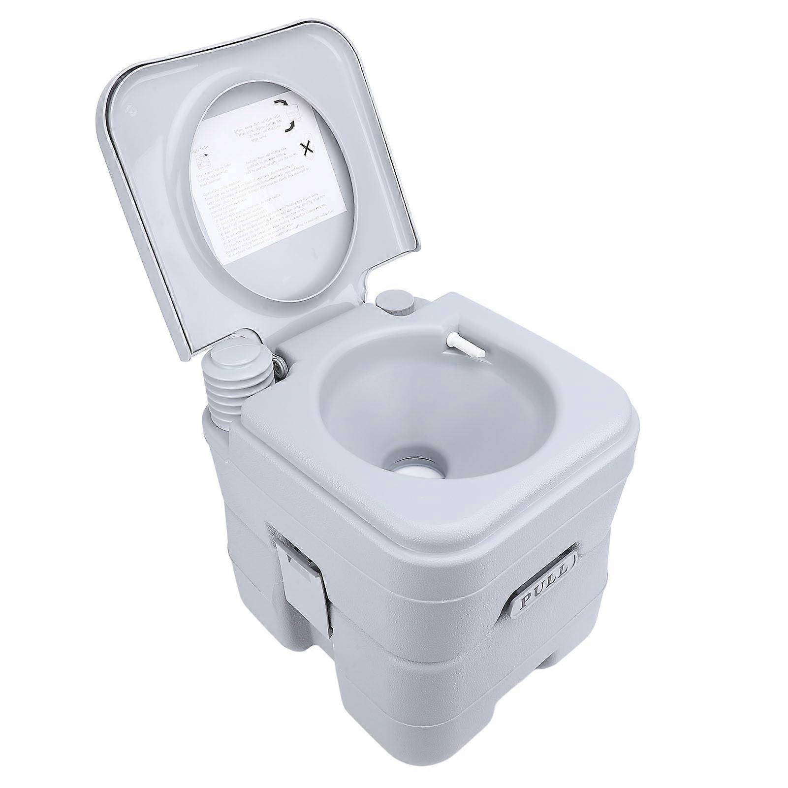 Portable Travel Toilet, RV Toilet 440 Lb Load Capacity Secure (Single Outlet) Single Outlet Single Outlet