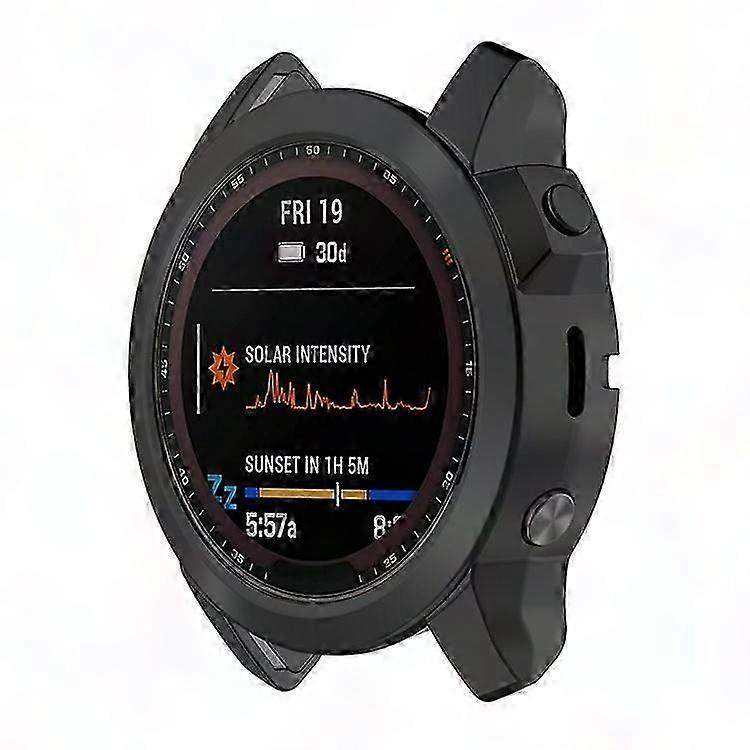 TPU Bumper Case for Fenix 7X/Fenix 7X Solar - Soft Electroplated Hollow Design Cover