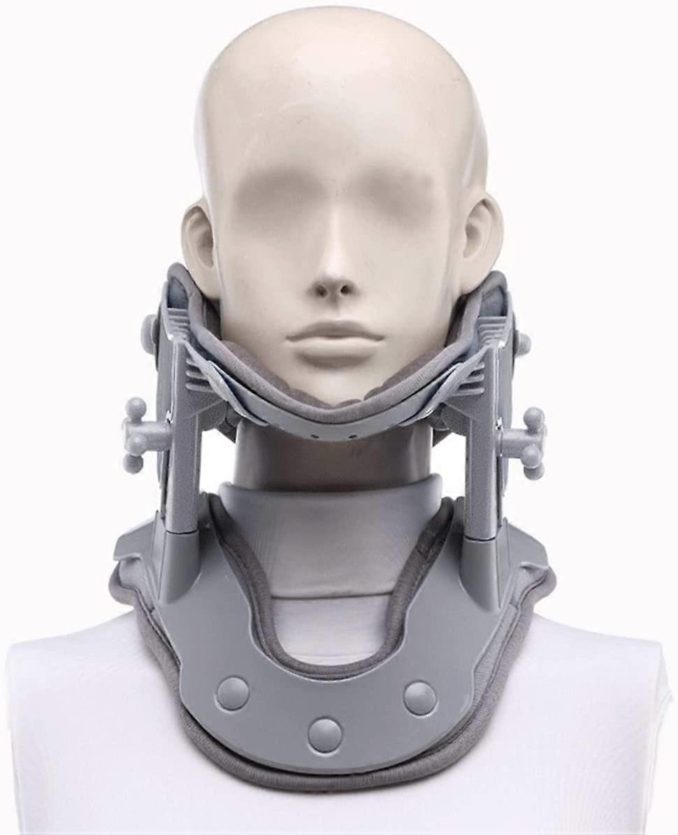 Heating Neck Retractor Cervical Stretcher Brace for Spine Traction, Hot Compression Vertebral Support, Adjustable Size