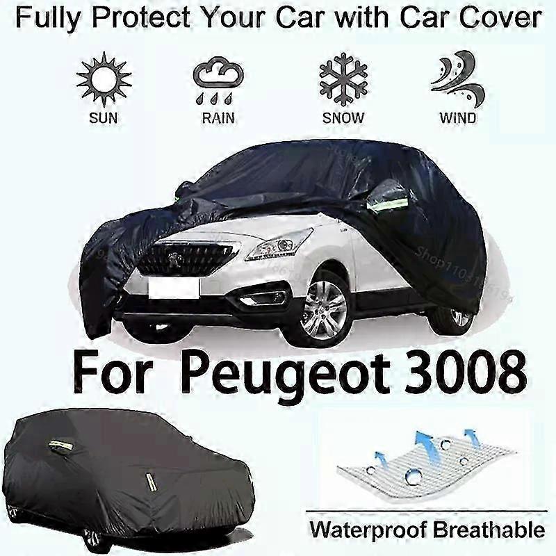 غطاء السيارة لبيجو 3008 معدات واقية خارجية مقاومة للثلج ، واقي من الشمس ، ملحقات سيارات مقاومة للماء والغبار