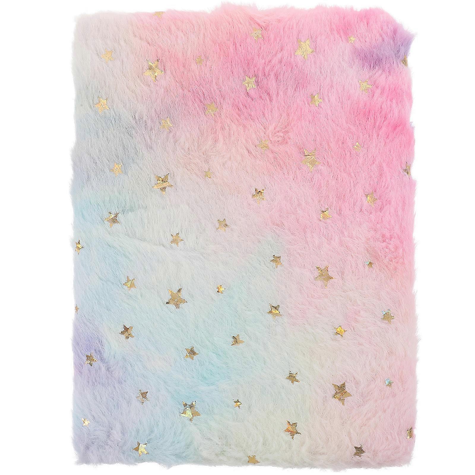 Miniature Notebook Plush Shell Notebook Note-taking Cartoon Style 8.25x6.13in Students 1Set