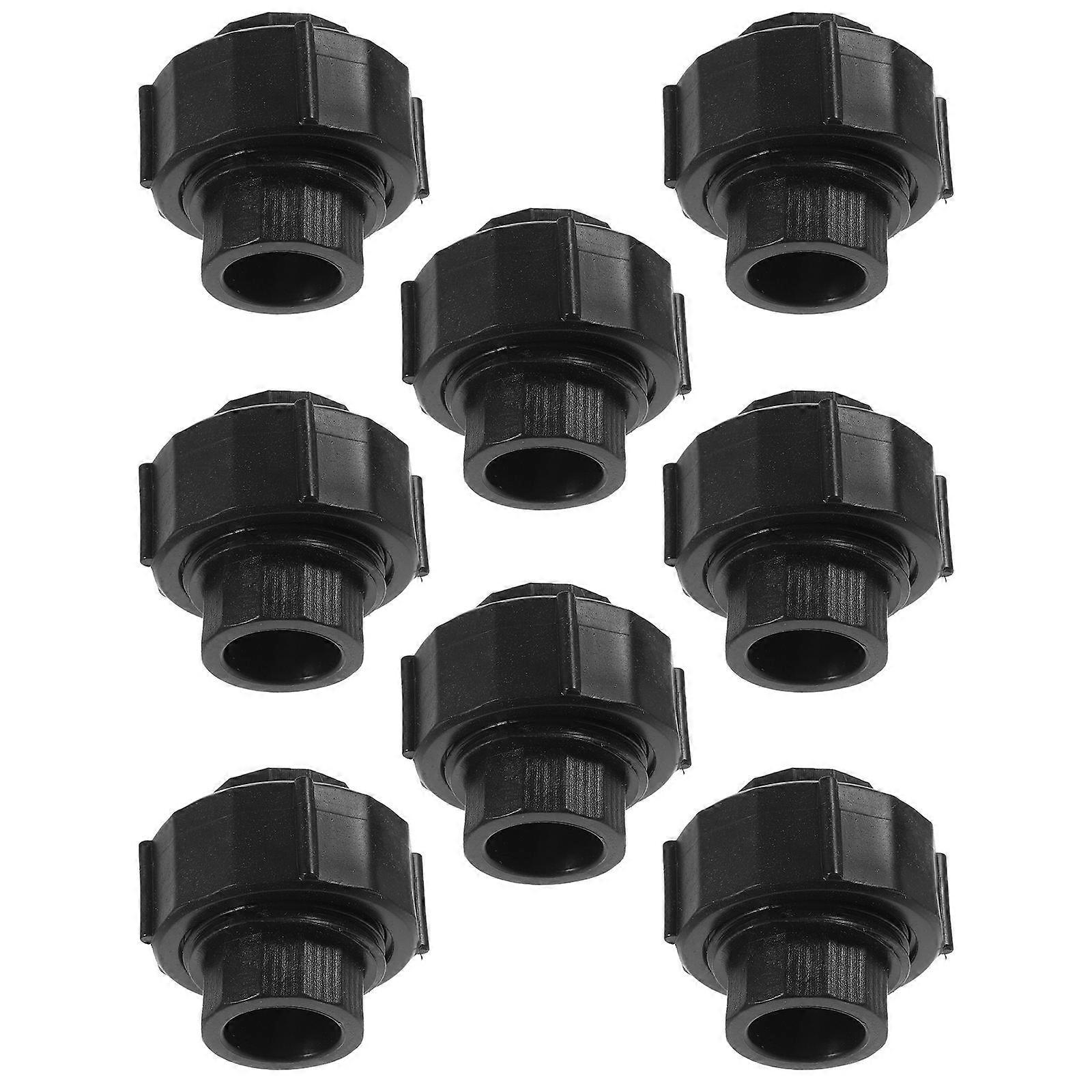 Valve Fittings Water Hose Connectors Commercial Use PE Material 8Pcs