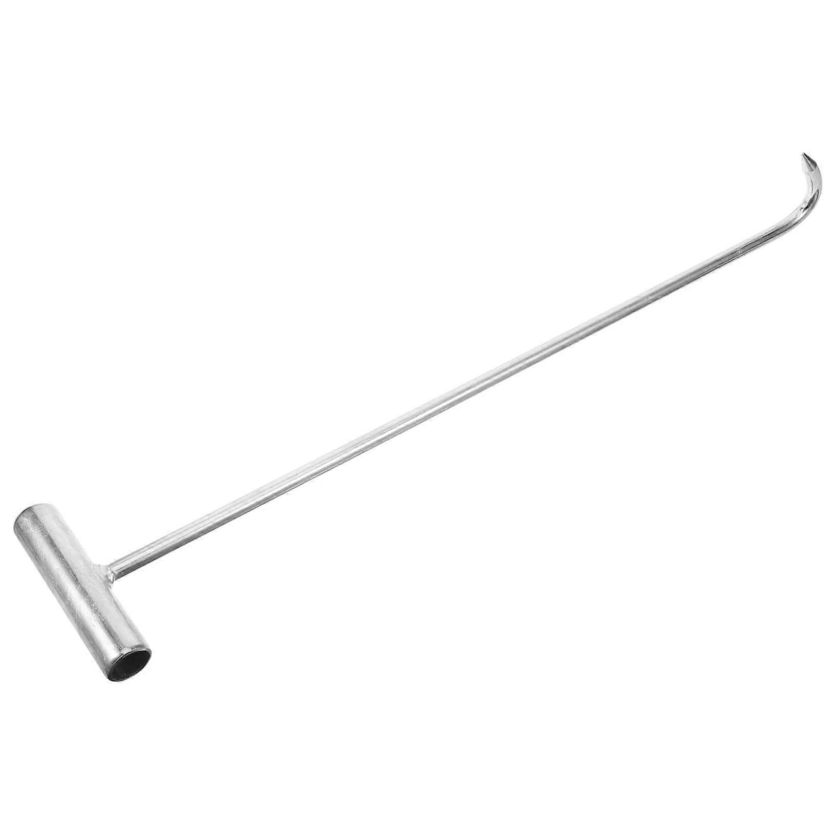 Manhole Hook for Lifting Covers, Rolling Shutters, Galvanized TShaped Hook