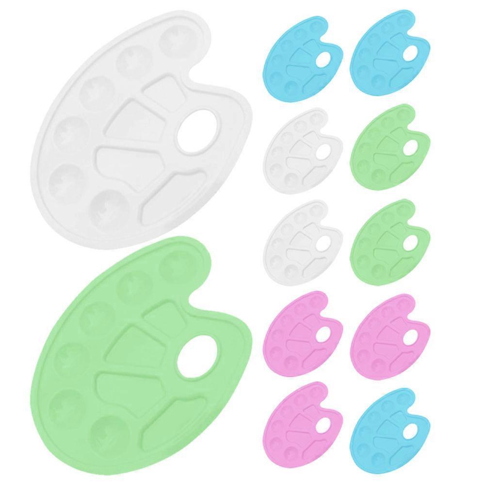 12pcs Watercolor Mixing Trays Durable Paint Palette for Art, Craft, and DIY Projects Pigment Plates for Practical Watercolor Mixing