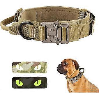 Collier tactique pour chien avec poignée, entraînement militaire pour chiens de taille moyenne à grande