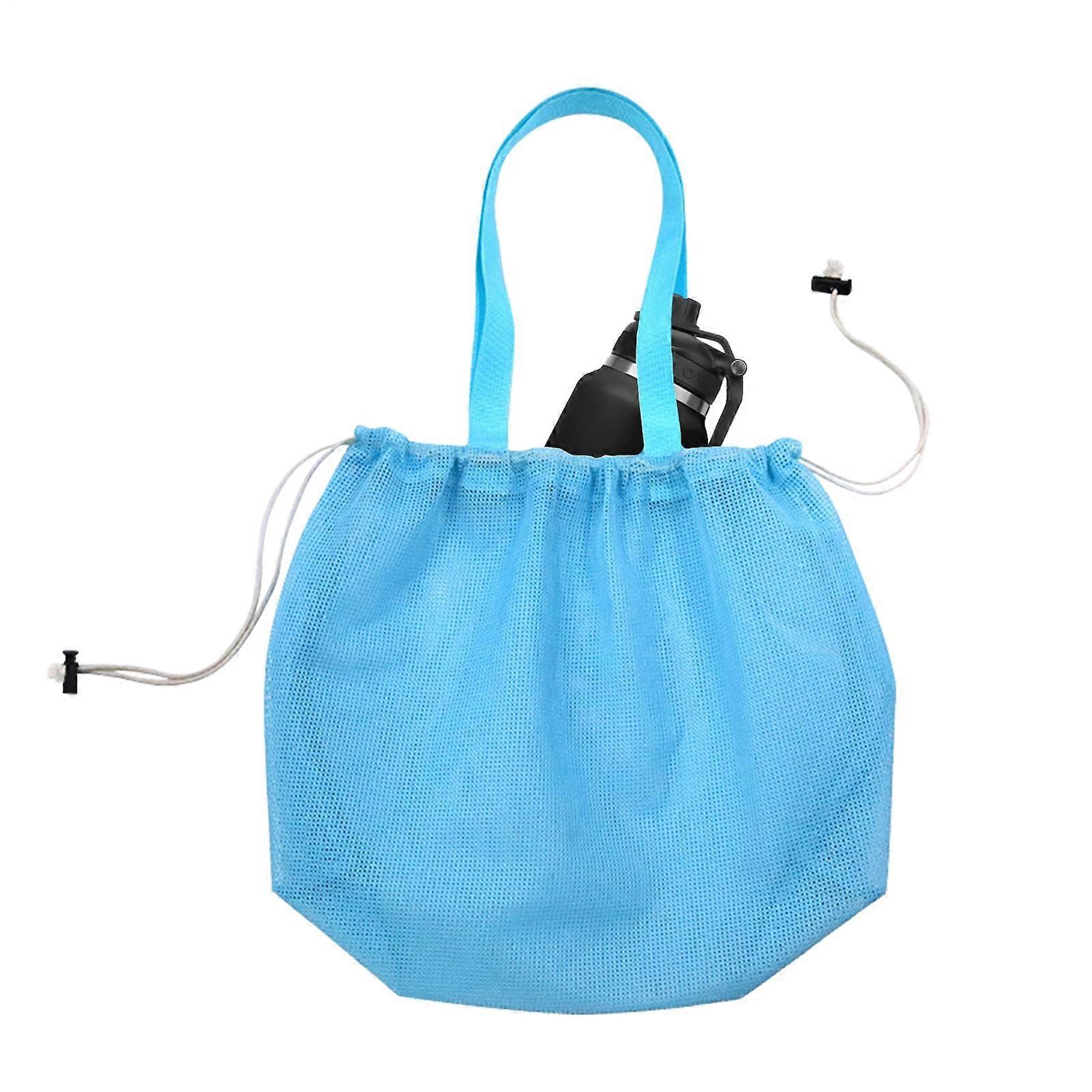 Shell Bags for Kids Beach Toys Waterproof Mesh Drawstring Storage