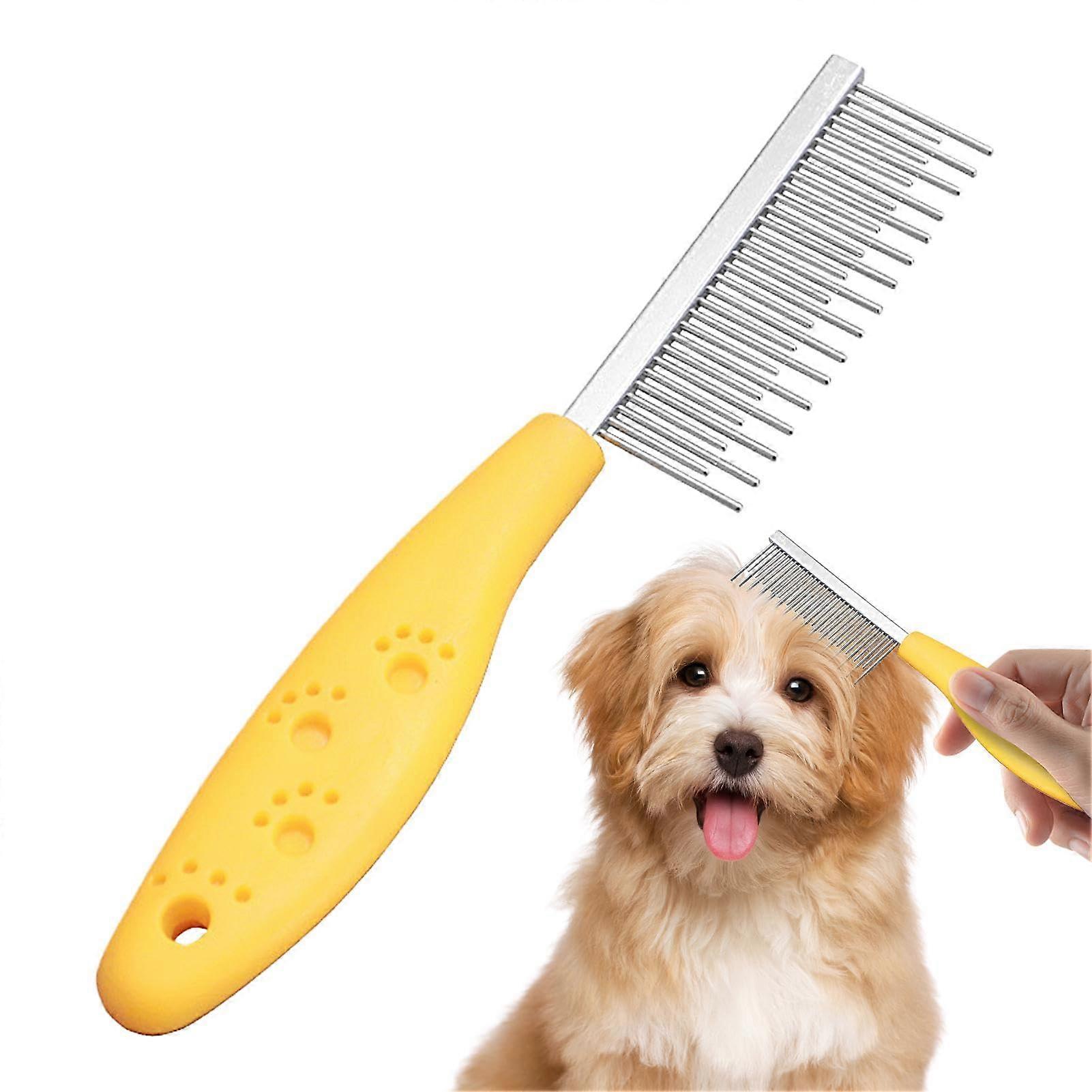 Flea Comb for Pets, Cat and Dog Grooming Tool, Gentle Removal of Loose Fur, Suitable for All Coat Types