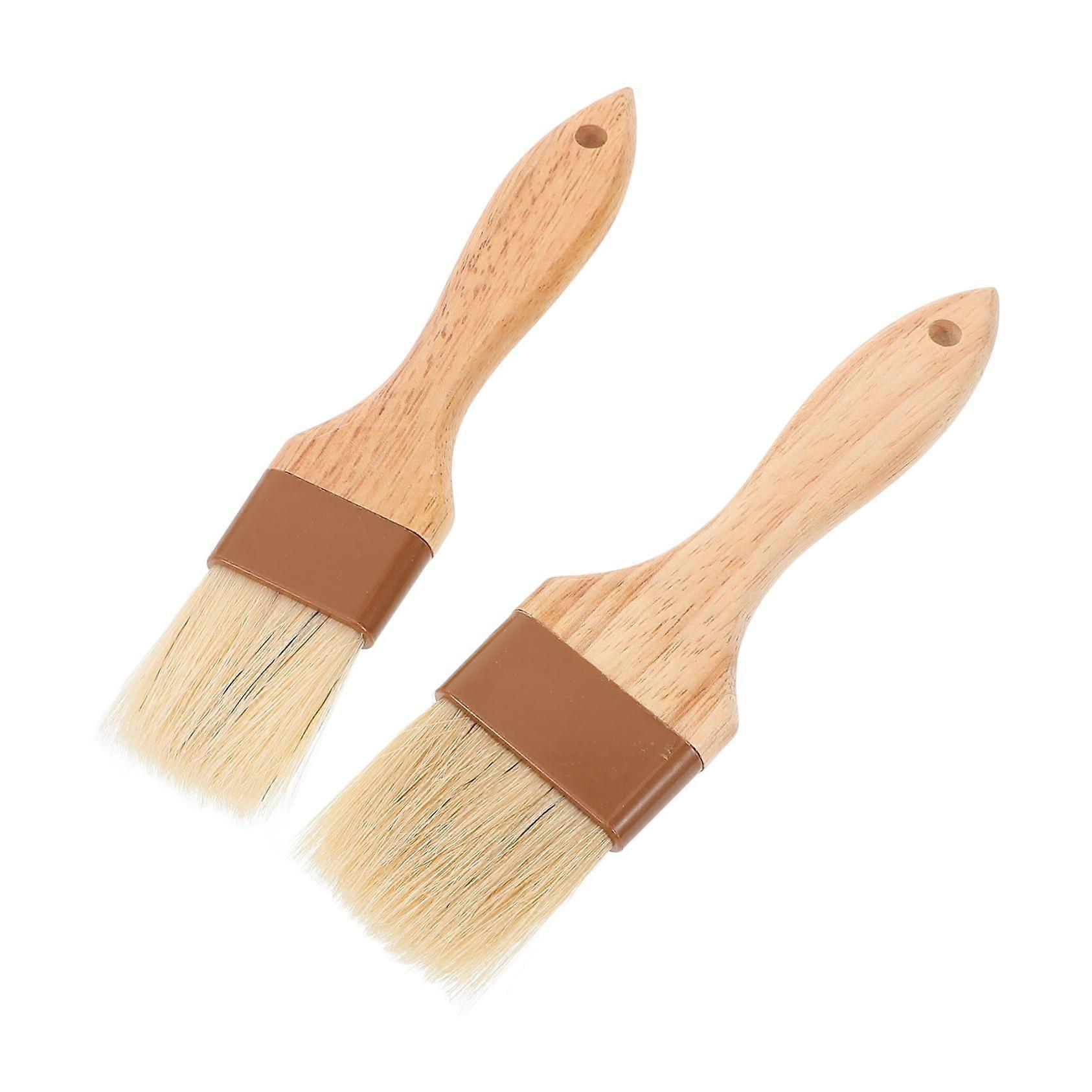 Konditorbørste Oljebørste For matlaging Baking Grilling Solid trehåndtak