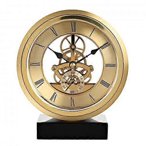 Wm.Widdop Round Skeleton Clock on Base