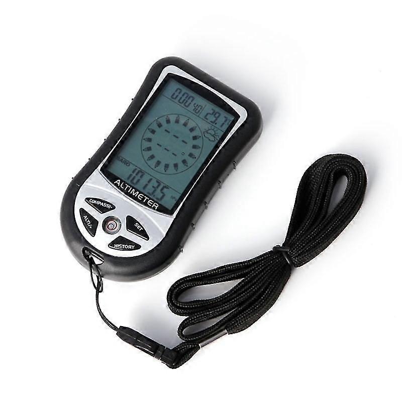 8 In 1 Lcd Compass Thermo Temperature Clock Calendar Barometer Altimeter