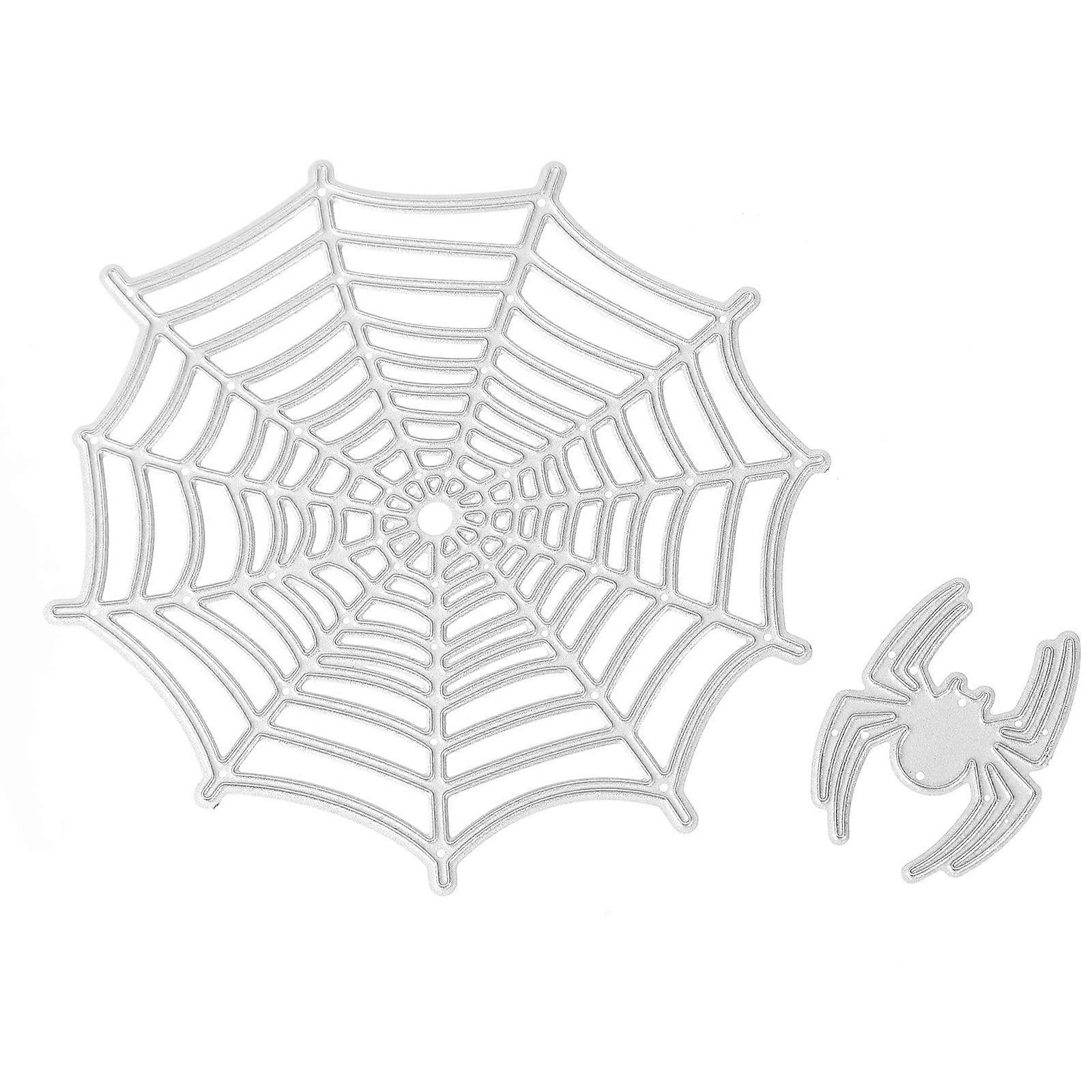Halloween Embossing Die with Spider Web Design for Cards and Crafts Assorted Color Carbon Steel
