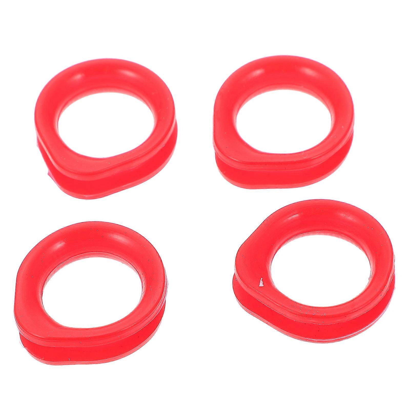 4pcs Scissors Accessories with Silicone Finger Rings for Shearing Finger Covers