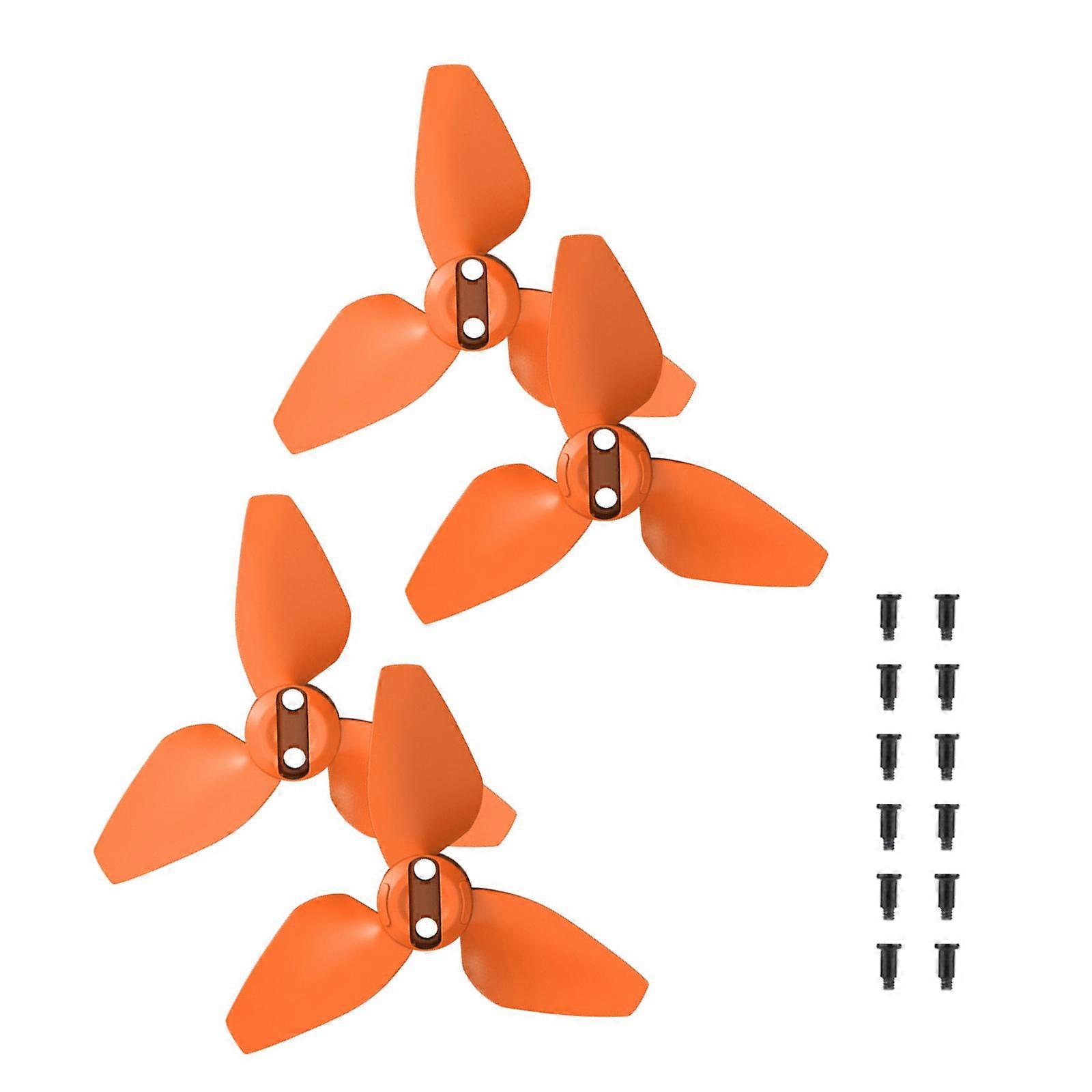 4Pcs Propellers for Drones Quick Releasing Replacement Props Wing Propeller for Drones Wing Fan Propellers Accessories  Orange