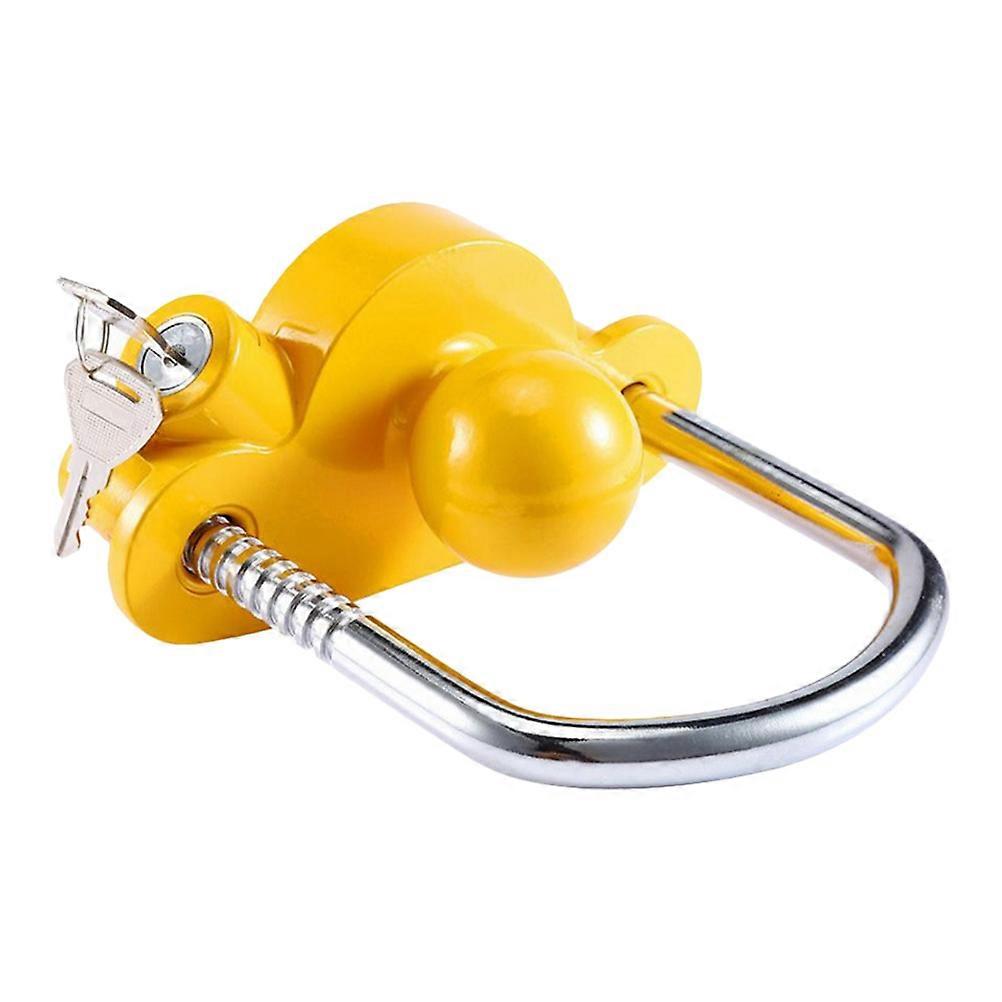 Trailer Coupler Locks Anti-Theft U-Shaped Towing Trailer Hitch Security Lock with Key for Boat RV 1Set