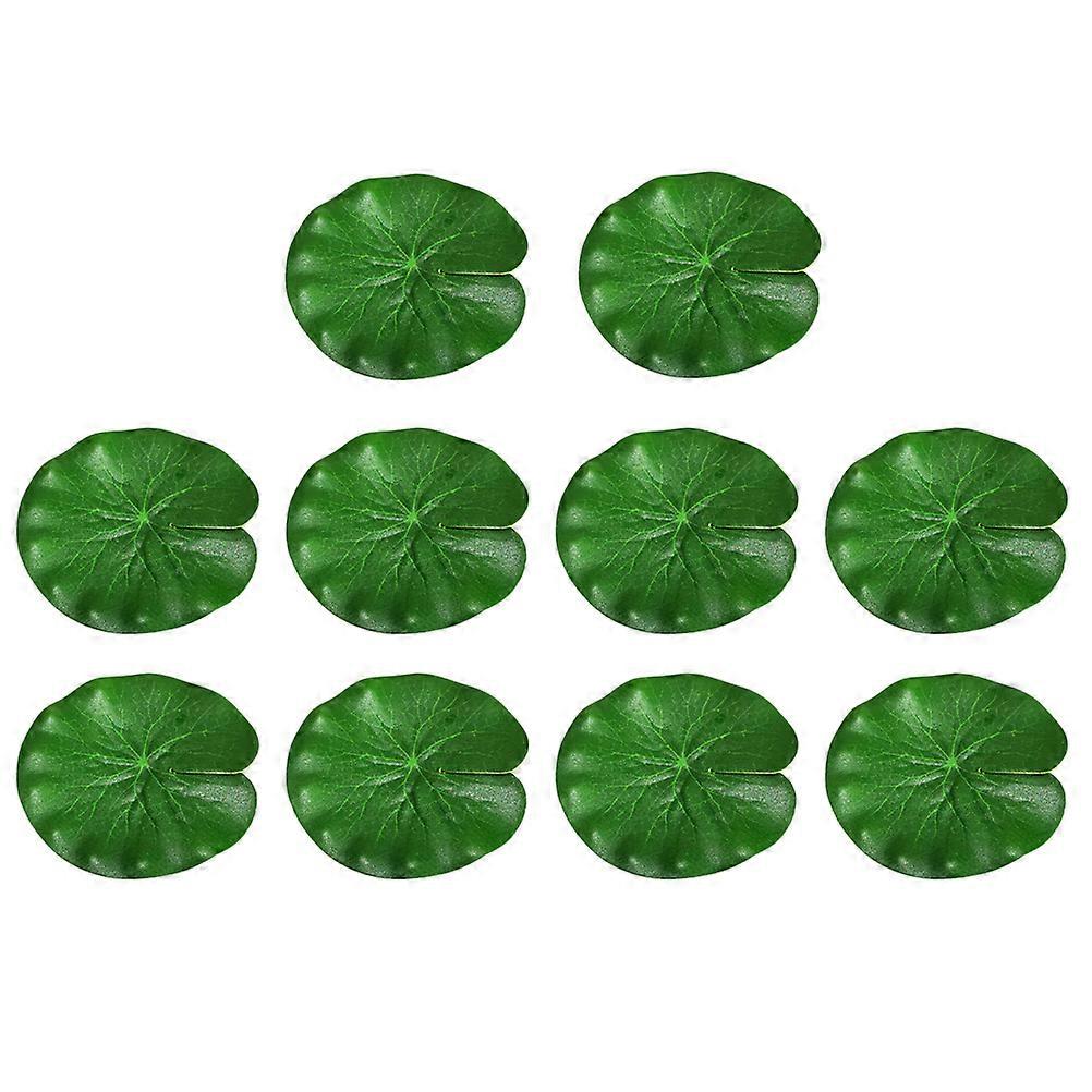 10pcs 18cm Simulative Lotus Leaf Duckweed Decoration for Pond Fish Tank Aquarium Stage Performance Ornament