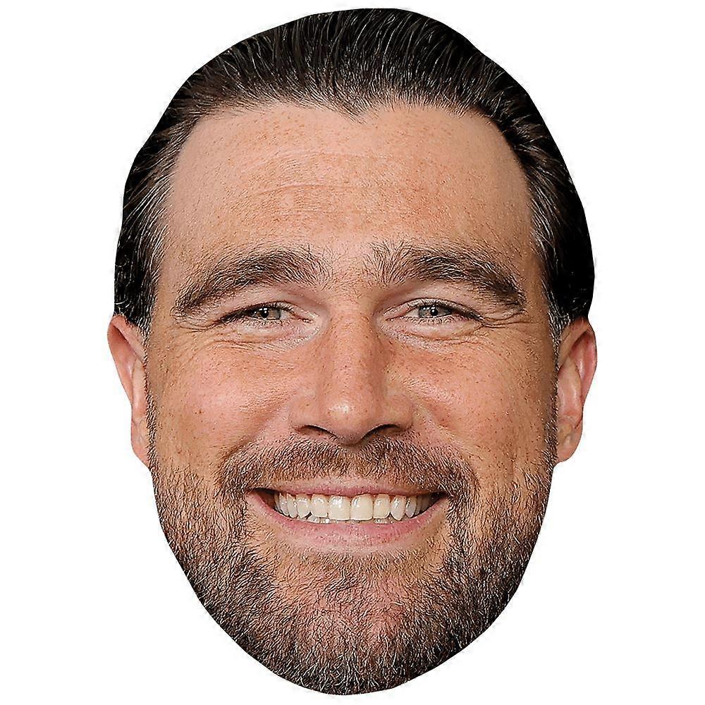 Travis Kelce (Grin) Celebrity Mask, Flat Card Face