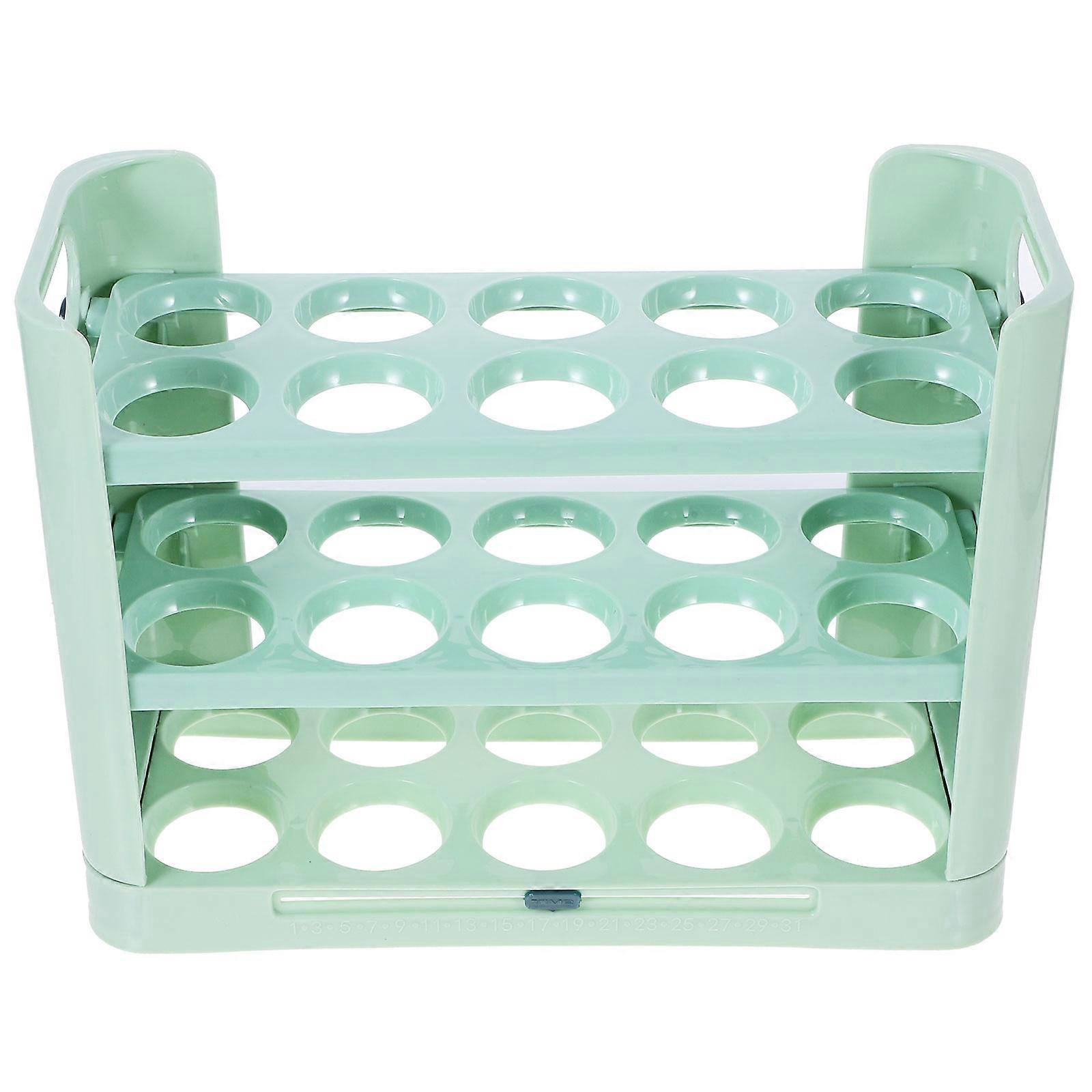 Refrigerator Door Bin Chicken Egg Storage for 1 Refrigerator Door Three-Layer Shelf