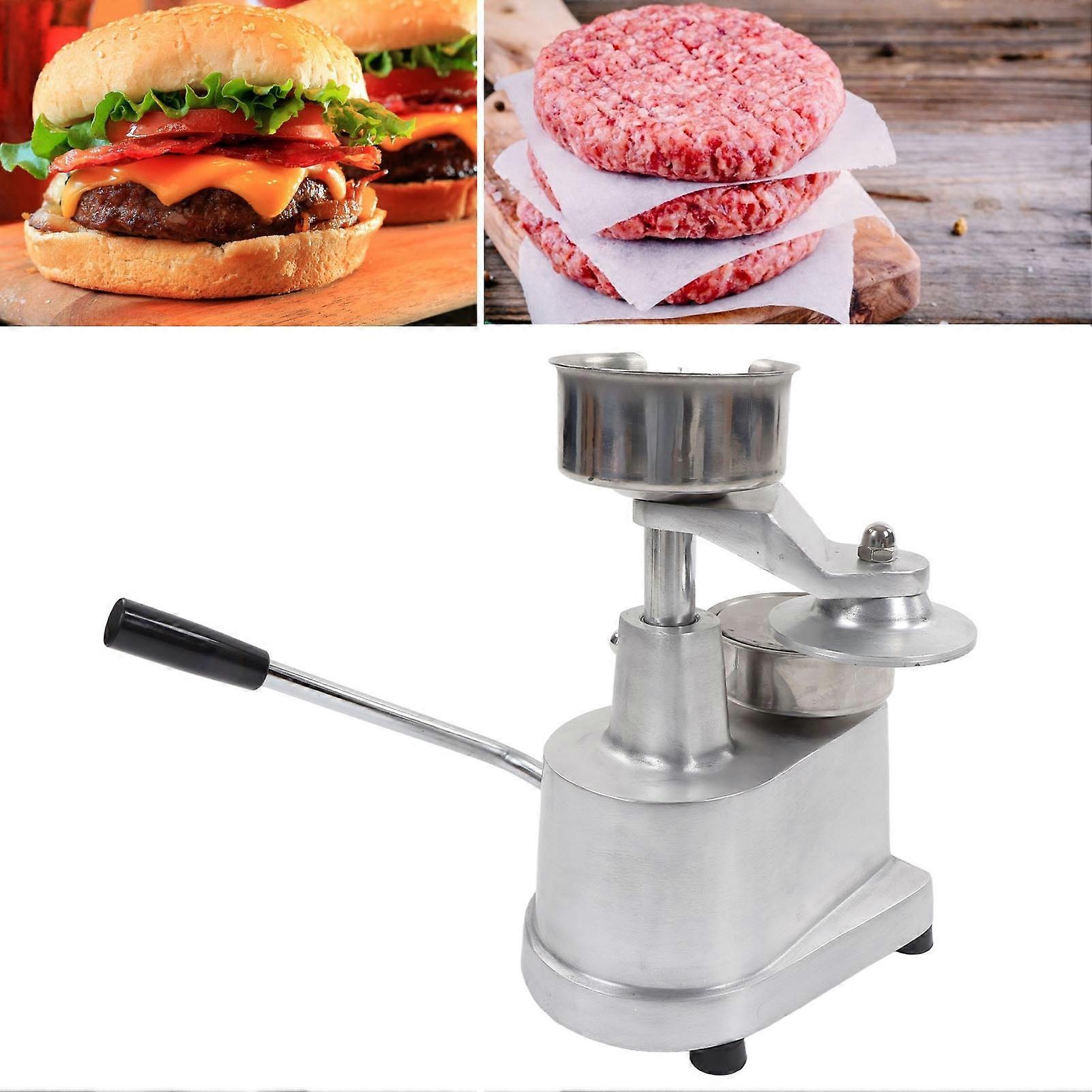 آلة يدوية من همبرغر باتي آلة تشكيل الألومنيوم من الفولاذ المقاوم للصدأ برجر الصحافة آلة تشكيل اللحوم مع 500 ورقة مقاومة للشحوم لقطر الشواء 100